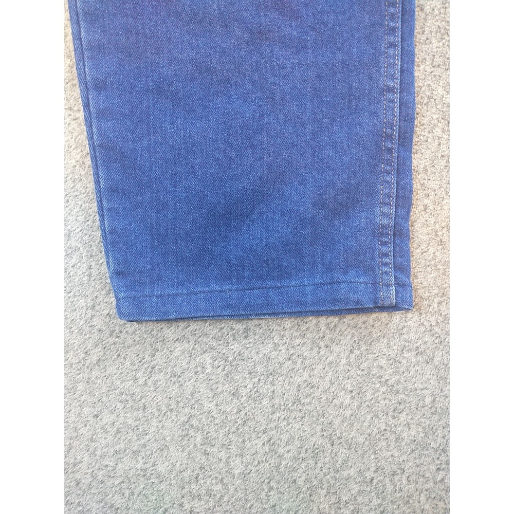 Wrangler Straight Leg Blue Jeans Size 42 x 28 85900DW Dark Wash Western Chore - Picture 5 of 16